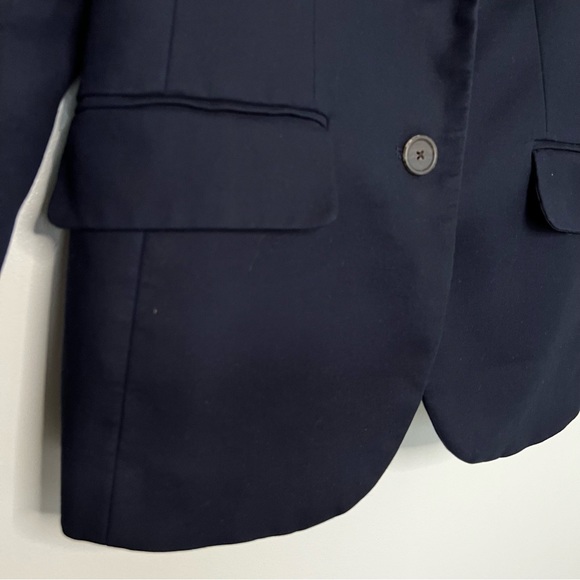 J. Crew Women's Navy Blue Blazer/Suit Jacket, Double button, Cotton, Size 4 - Picture 9 of 15